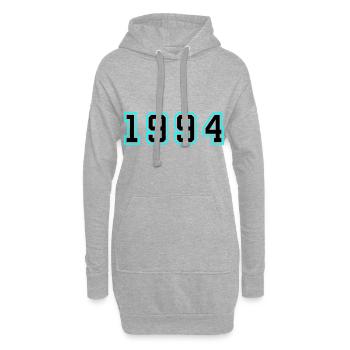 1994 Jahr Geburtstag - Hoodie-Kleid - Grau meliert - Vorne