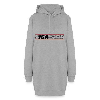 Junggesellen Abschied Jga Crew Spruch - Hoodie-Kleid - Grau meliert - Vorne