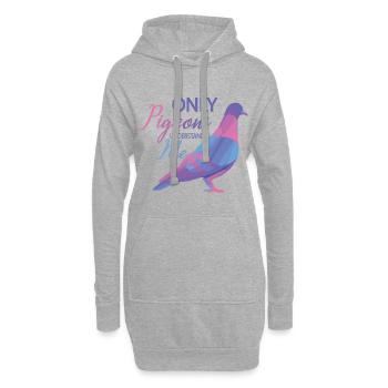 Taube - Hoodie-Kleid - Grau meliert - Vorne