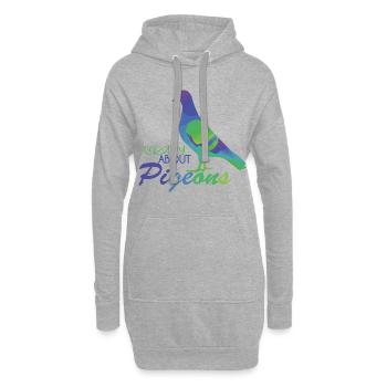 Taube - Hoodie-Kleid - Grau meliert - Vorne