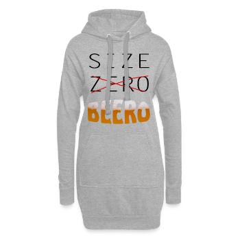 Beer lustiger Spruch Bier saufen Party - Hoodie-Kleid - Grau meliert - Vorne