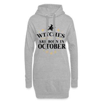 Sorcières Oktober - Sweat-shirt à capuche long Femme - gris chiné - Devant