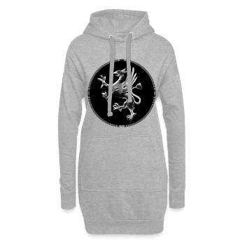 Warnemünder Greif - Hoodie-Kleid - Grau meliert - Vorne