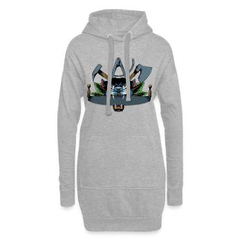 Zimmermann Zunftzeichen - Hoodie-Kleid - Grau meliert - Vorne
