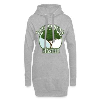 Überlebenskünstler Baum Wald Natur - Schutz Welt - Hoodie-Kleid - Grau meliert - Vorne