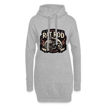 Chemise Ratsking Ratlook – Style rustique personnalisé - Sweat-shirt à capuche long Femme - gris chiné - Devant