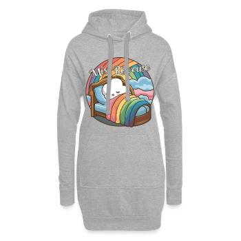 Miss Dreamer Design Child Dreamer and Sleep - Hoodie Dress - heather grey - Front