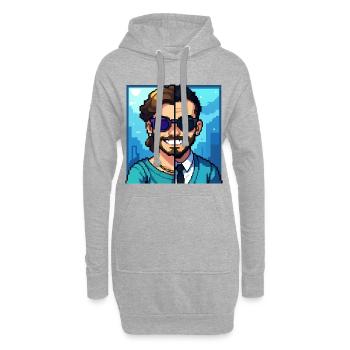 JUNGE TRIFFT JUNGE – nette Leute - Hoodie-Kleid - Grau meliert - Vorne