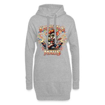 Jupe de souris de carnaval de Cologne Alaaf Drôle - Sweat-shirt à capuche long Femme - gris chiné - Devant