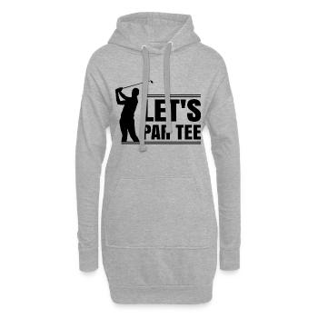 Let’s par tee - Hoodie-Kleid - Grau meliert - Vorne