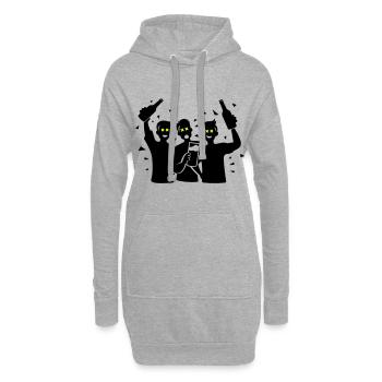 Bräutigam Junggesellenabschied Team - Hoodie-Kleid - Grau meliert - Vorne