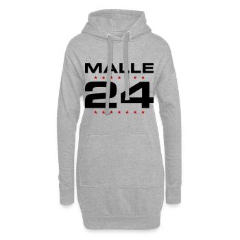 Malle 24 Mallorca - Sweat-shirt à capuche long Femme - gris chiné - Devant