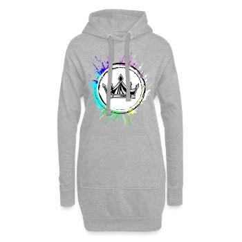 Krone Symbol icon - Hoodie-Kleid - Grau meliert - Vorne