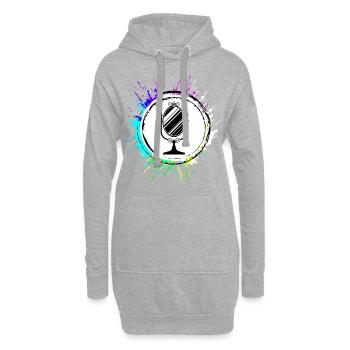 Spiegel Icon Silhouette - Hoodie-Kleid - Grau meliert - Vorne