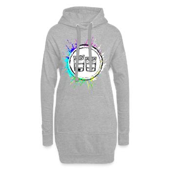 Cocktail Icon - Hoodie-Kleid - Grau meliert - Vorne