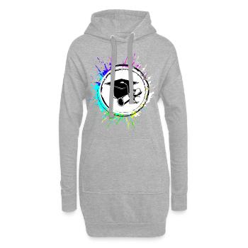 Student mütze Bunt - Hoodie-Kleid - Grau meliert - Vorne