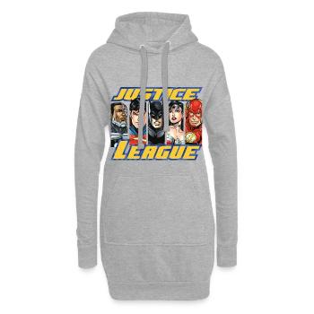 DC Comics Justice League Superhelden - Hoodie-Kleid - Grau meliert - Vorne
