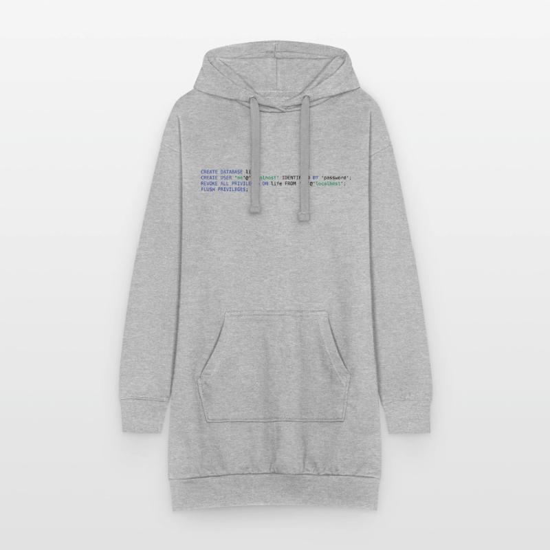 SQL PSEUDO - DATABASE LIFE WITHOUT PERMISSIONS Hoodie-Kleid
