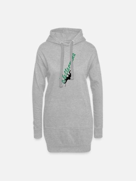 Climbing Mama - Hoodie Dress - heather grey