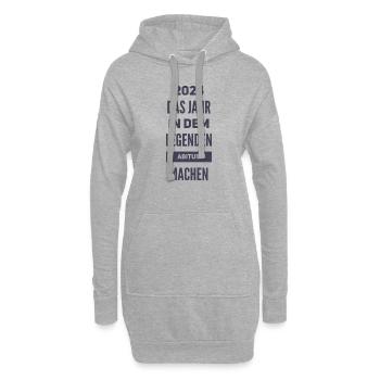 Abi- ABITUR - Hoodie-Kleid - Grau meliert - Vorne