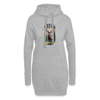 Randonnée - Je vais dans la nature - Sweat-shirt à capuche long Femme - gris chiné - Devant