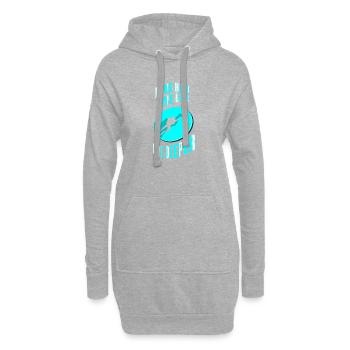 Tauchen Taucher Schnorcheln Sporttaucher - Hoodie-Kleid - Grau meliert - Vorne