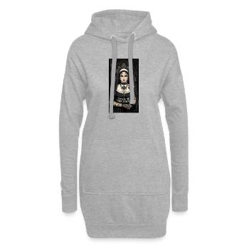 Gothic Nun Tattoo Collection - Hoodie Dress - heather grey - Front