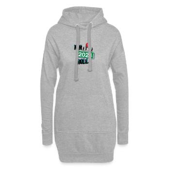 Kinball Spieler Team Turnier Mannschaft in 2024 - Hoodie-Kleid - Grau meliert - Vorne