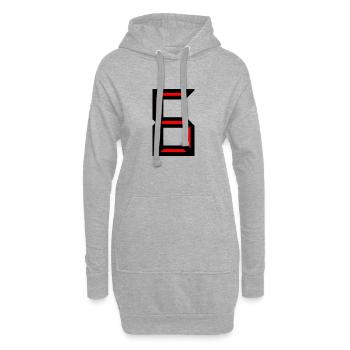 6. 6 ANS. 6e ANNIVERSAIRE. ANNIVERSAIRE 6 ANS. SIX - Sweat-shirt à capuche long Femme - gris chiné - Devant