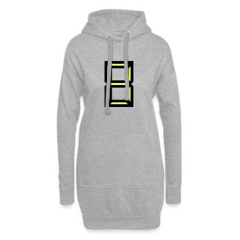 8. 8 JAHRE. ACHT. 8. JUBILÄUM. JAHRESTAG - Hoodie-Kleid - Grau meliert - Vorne
