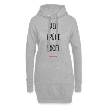 Le lève-tôt peut moi. - Sweat-shirt à capuche long Femme - gris chiné - Devant