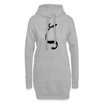 Greek Symbol - Baby Zeta - Hoodie Dress - heather grey - Front