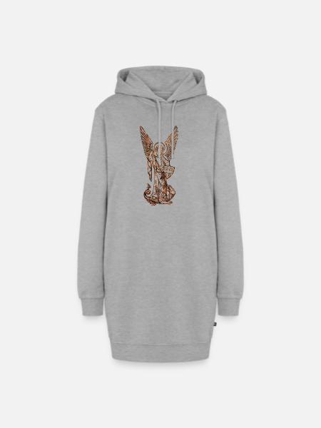 Michael Archangel - Hoodie-Kleid - Grau meliert