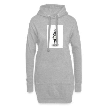 Klonsoldat - Hoodie-Kleid - Grau meliert - Vorne