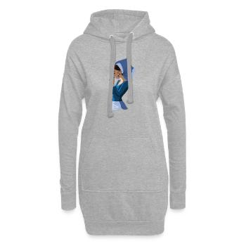 Dobre zajtšo ! - Sweat-shirt à capuche long Femme - gris chiné - Devant
