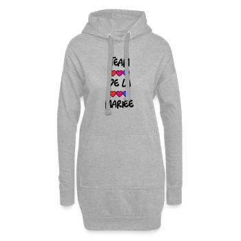MARIEE. FUTURE MARIEE. EVJF. TEAM. TEAM MARIEE - Sweat-shirt à capuche long Femme - gris chiné - Devant