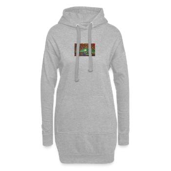 20240118 224052 - Hoodie-Kleid - Grau meliert - Vorne