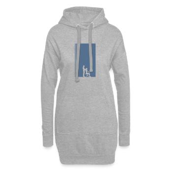 Chiropraktiker Chiropractor Chiropraktik - Hoodie-Kleid - Grau meliert - Vorne