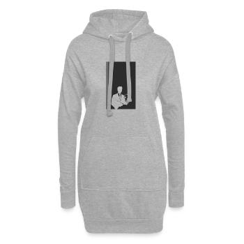Gericht Versicherung Behandlung - Hoodie-Kleid - Grau meliert - Vorne