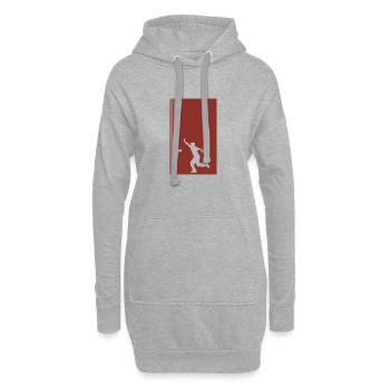 Cornhole Regeln Säcke - Hoodie-Kleid - Grau meliert - Vorne