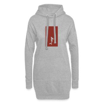 Manantin Créature Mythique Marina - Sweat-shirt à capuche long Femme - gris chiné - Devant