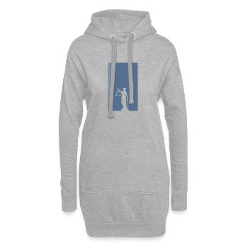 Assurance des ventes d’avocats - Sweat-shirt à capuche long Femme - gris chiné - Devant