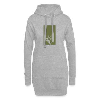 Accrobranche Escalade - Sweat-shirt à capuche long Femme - gris chiné - Devant