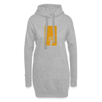 Crampons d’escalade Grimpeurs - Sweat-shirt à capuche long Femme - gris chiné - Devant