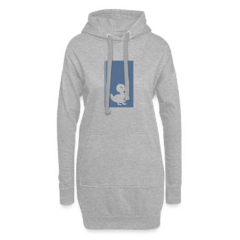 Enten Quak - Hoodie-Kleid - Grau meliert - Vorne
