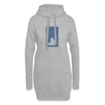 Informatiker Hacker - Hoodie-Kleid - Grau meliert - Vorne
