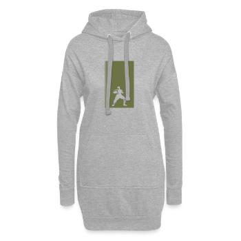 MMA Judo - Hoodie-Kleid - Grau meliert - Vorne