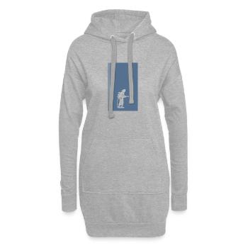 Feuerwehr Retter - Hoodie-Kleid - Grau meliert - Vorne