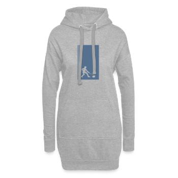 Bâton de curling Fer à boucler Équipe de curling - Sweat-shirt à capuche long Femme - gris chiné - Devant