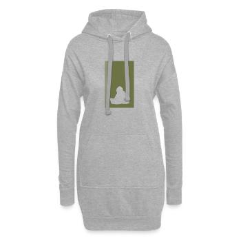 Informatik Computerfreak - Hoodie-Kleid - Grau meliert - Vorne